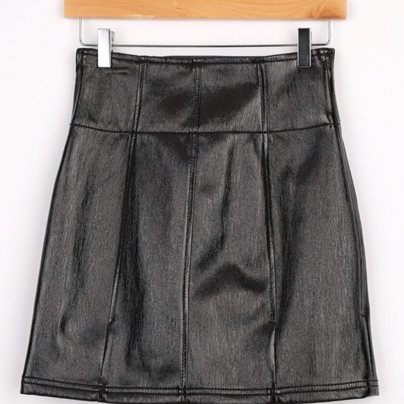 Free People Coated Mini Skirt - Picture 5 of 7